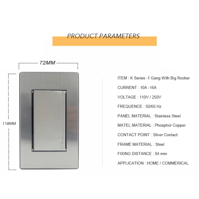 American Style 118 Type 1 Gang 1 Way Wall Switch