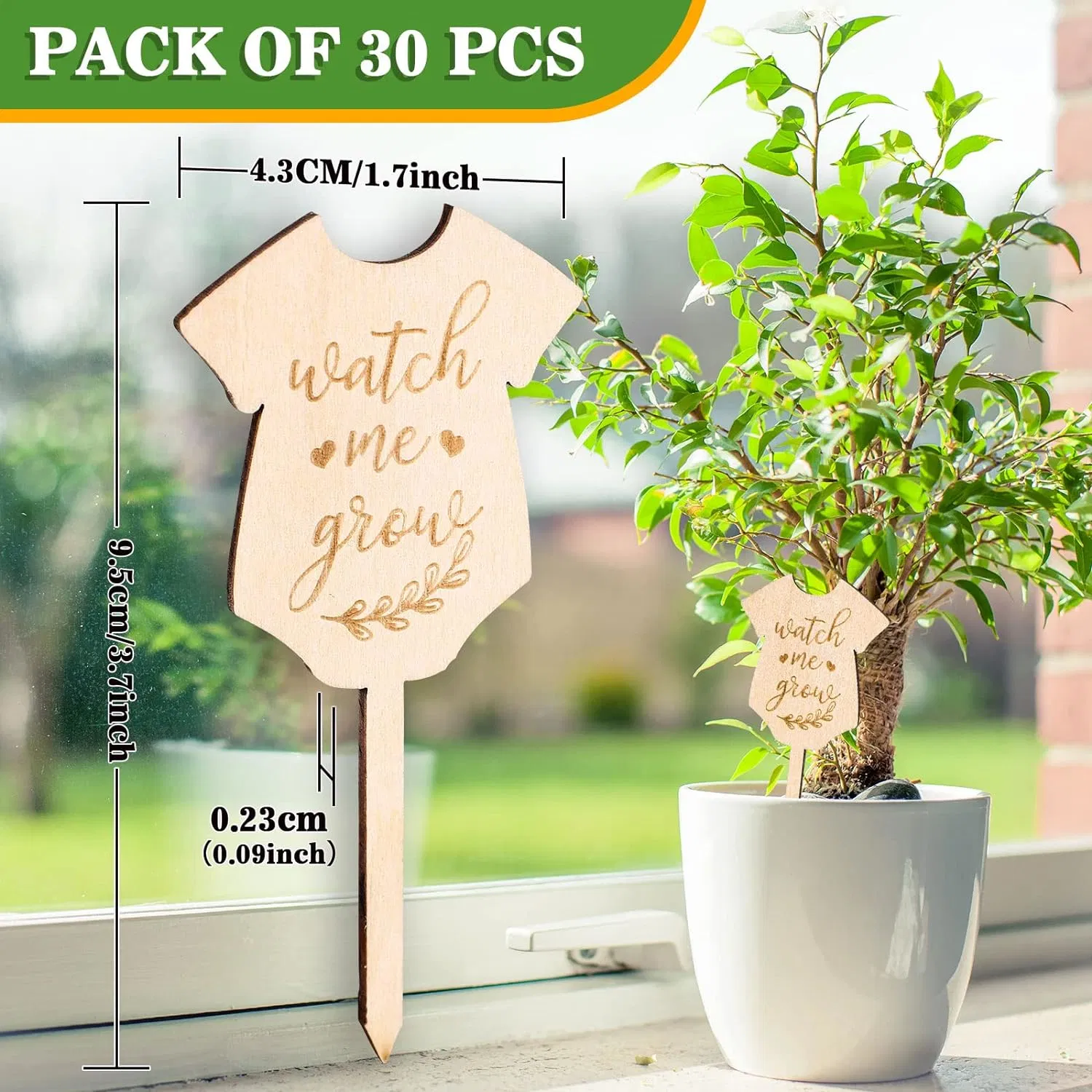 Beautiful Garden Decoration Yard Sign Garden Marker Plant Sign for Seed Potted Teacher Appreciation Gift Thanksgiving Supplies