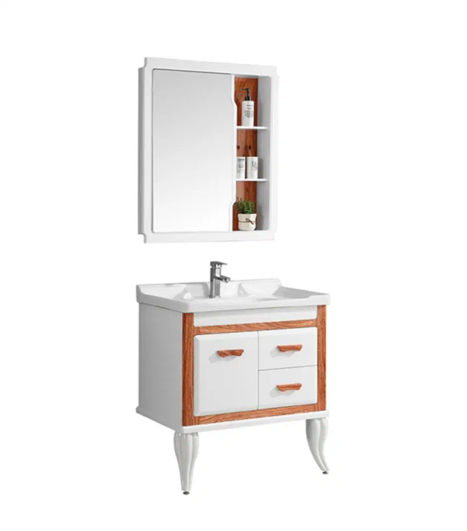 American Style Wholesale/Supplier Solid Wood Bathroom Furniture with Mirror Cabinet Modern Bathroom Cabinet