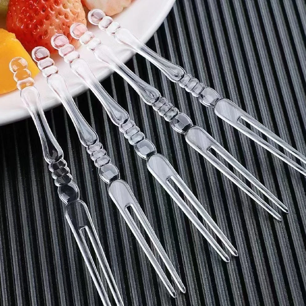 Disposable Cutlery Convenient and Eco-Friendly Fruit Fork (PS)