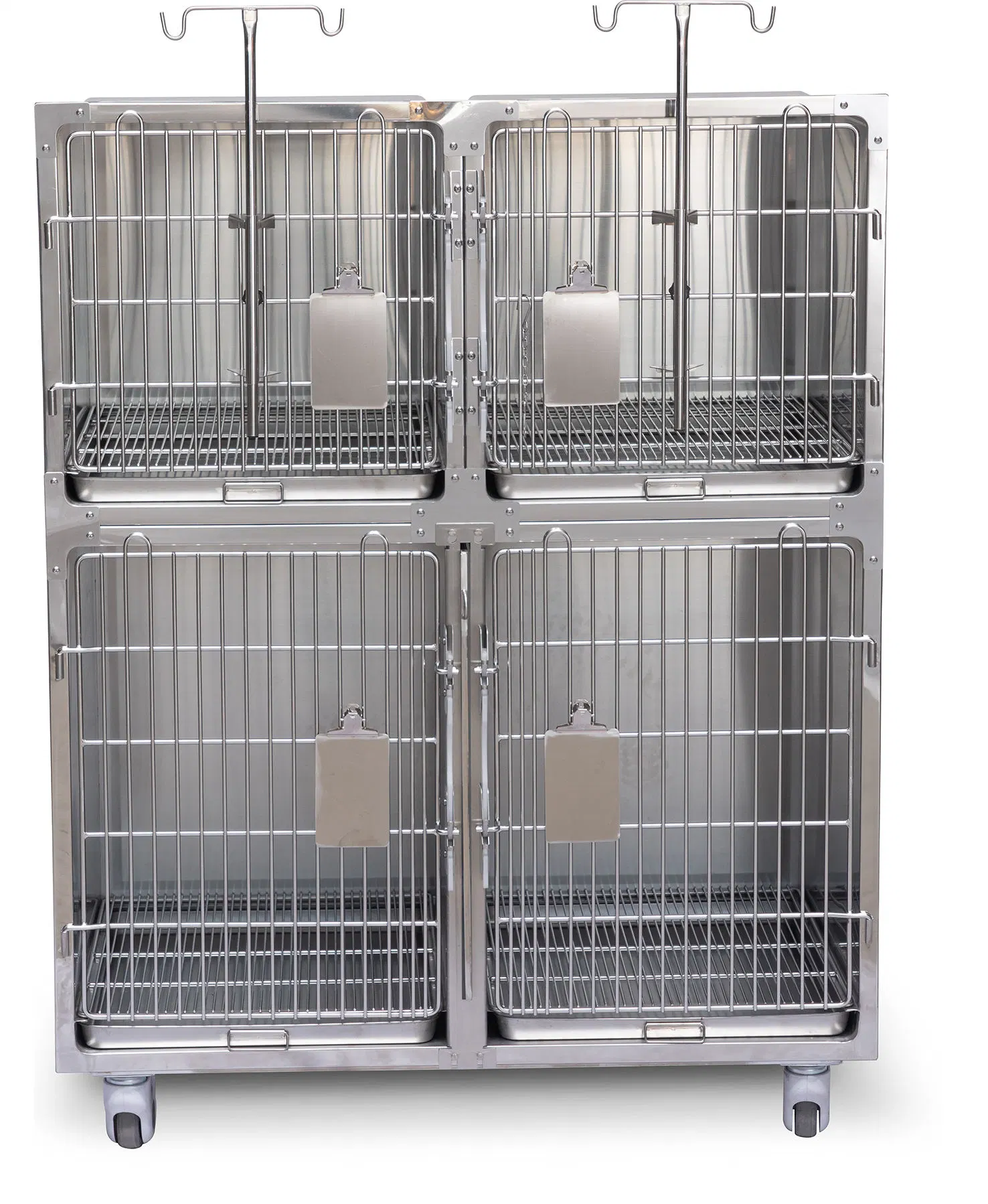 Dog Cat Veterinary 304 Stainless Steel Cage Full Round Corners for Sale