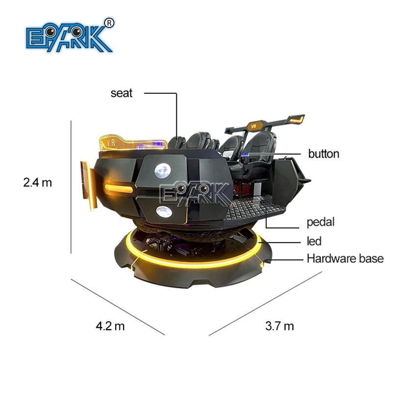 نظام التعرف على الصوت الافتراضي (VR) 9D VR 5 أشخاص Flying Saucer Electric Motion Platform VR سينما