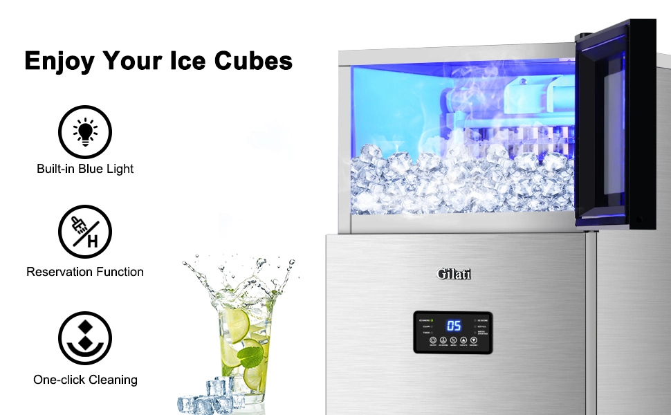 40кг/24h (45ПК/цикл) Fareast Gilati коммерческих Ice Maker машины