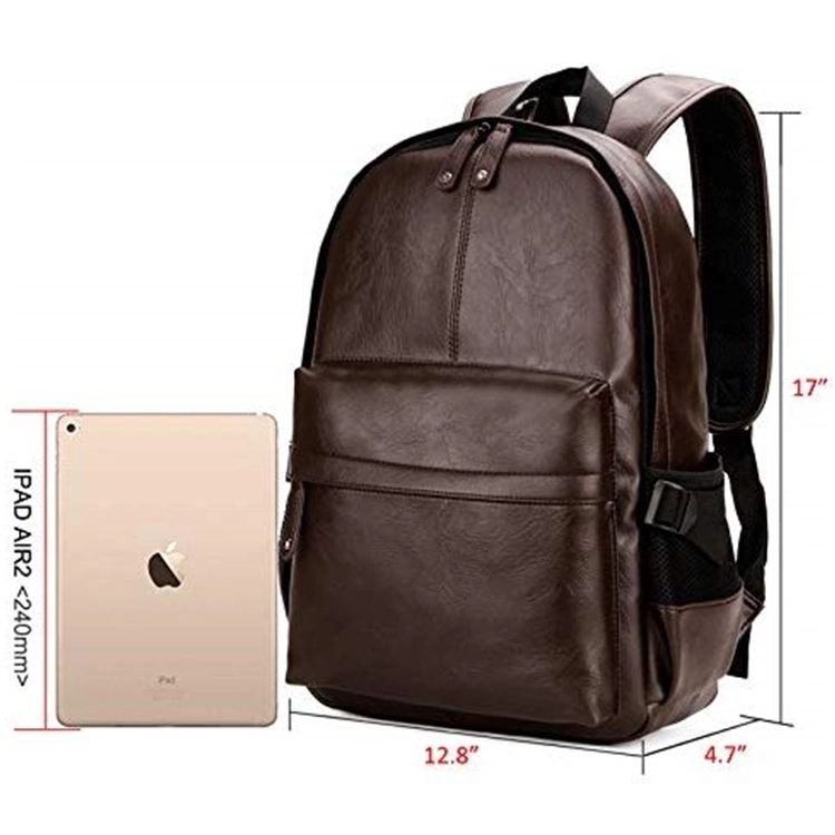 Fashion Waterproof PU Leather Casual Mochila Backpack Leather School Bags for Teenager