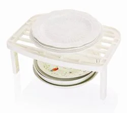 Hogar Cocina estante para platos Drainer Cocina de plástico Secador estante para platos