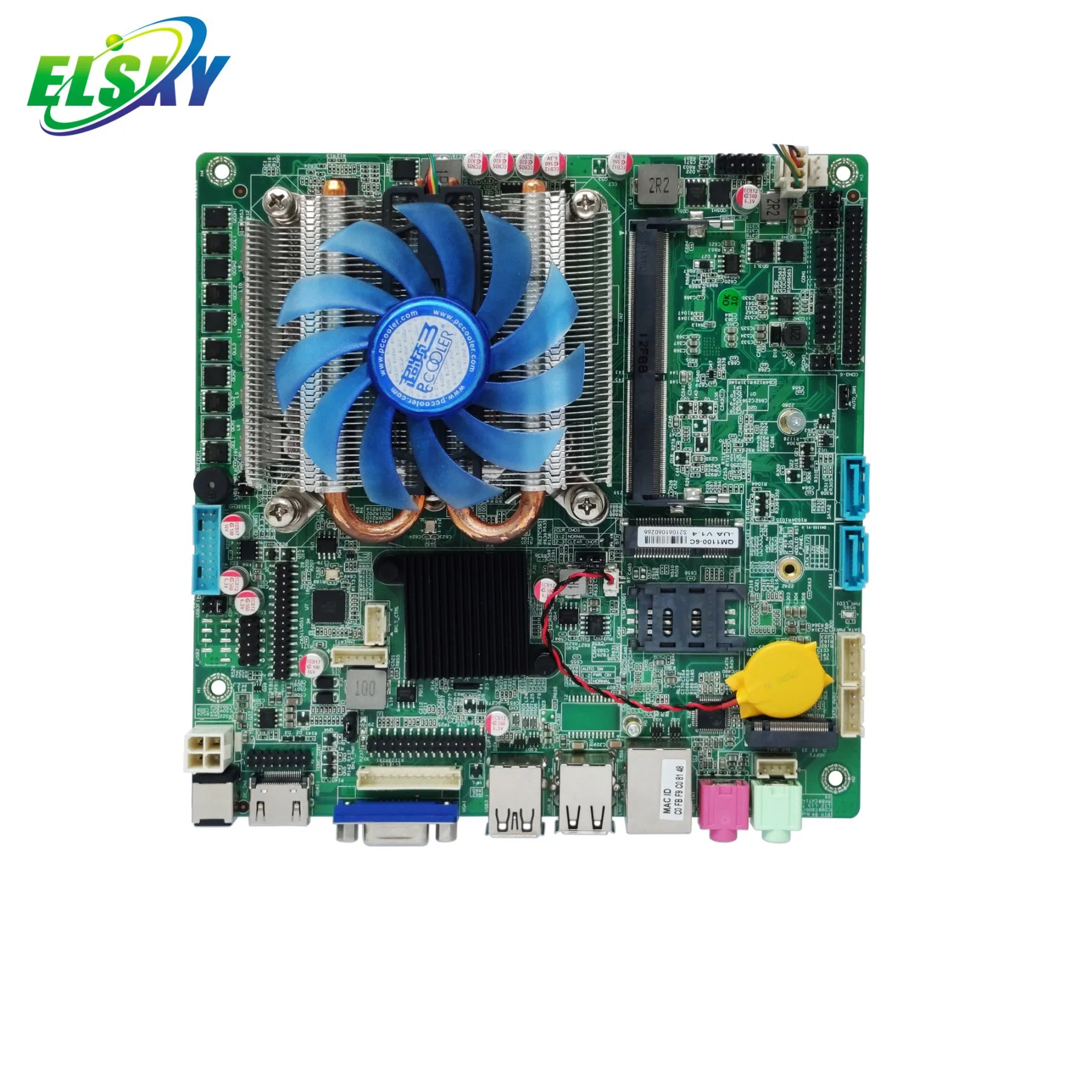 Ordinateur de bureau de la carte mère Elsky Mini-Itx avec CPU Kaby Lake 7e Gén Core I7-7700 LGA1151 chipset H110 QM1100