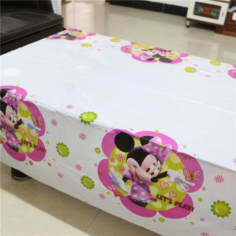 Conjunto de decoración de fiesta de cumpleaños de Minnie Mouse: suministros de fiesta, vasos de papel, platos, servilletas, banderín, sombrero, pajita, caja de dulces