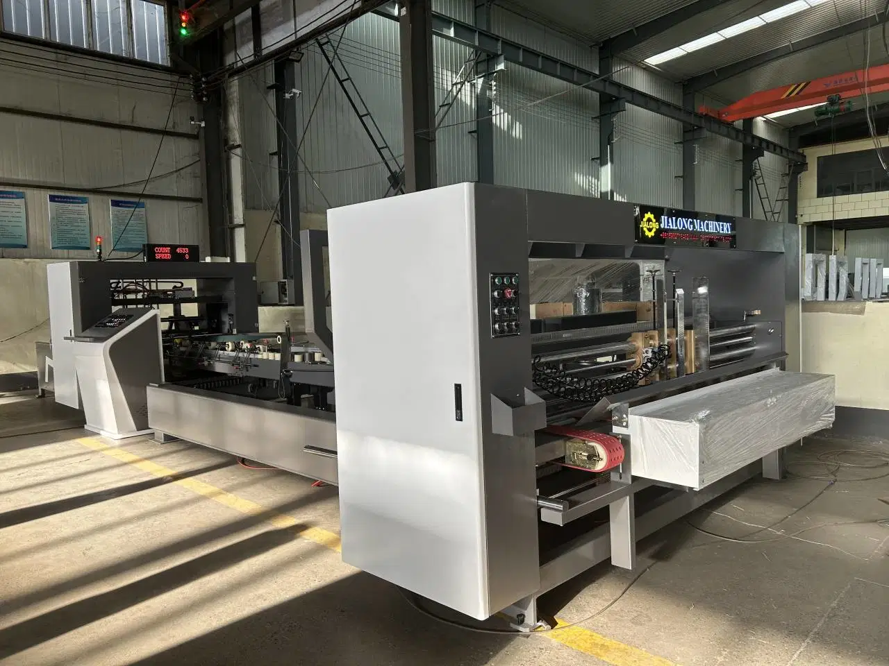 Automatic Corrugated Brown Carton Folder Gluer and Packing