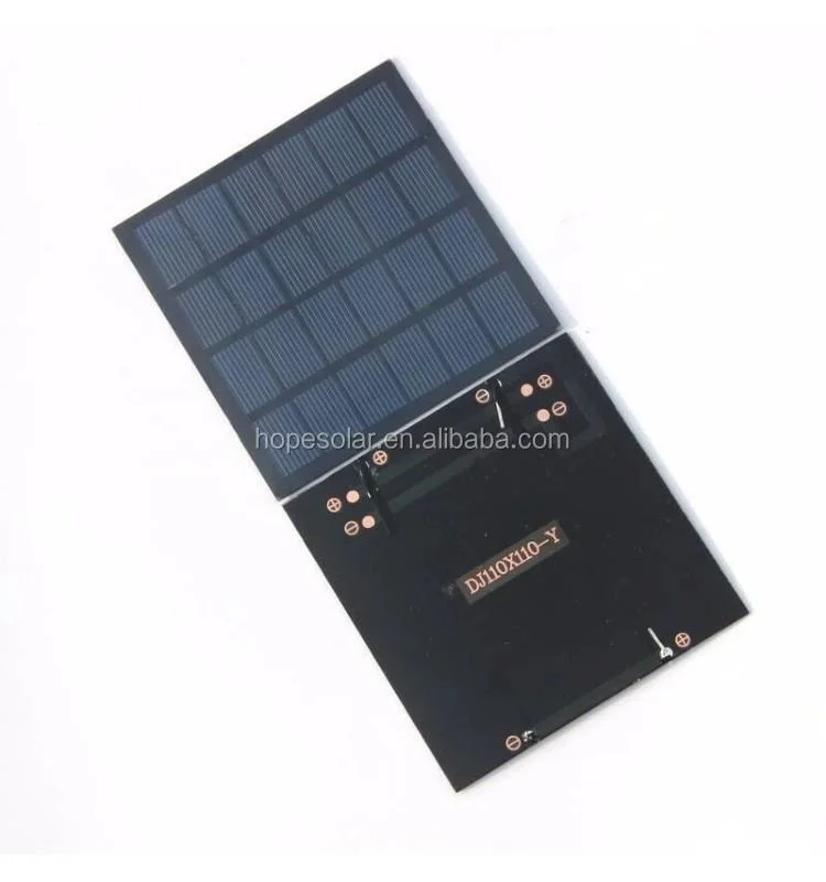 Mini-panneaux solaires PET 6V 1.5W chargeur de système d'alimentation 250mA Pour batterie 3,7 V lumière LED cellule solaire éducation