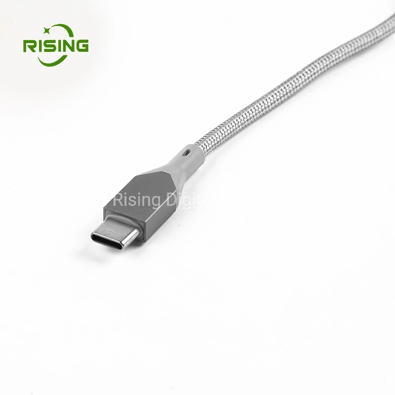 Android de tipo C de nylon de cable de datos ecológicos para teléfonos Android y dispositivos USB de Tipo C