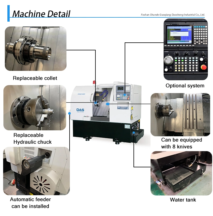 Chinese Brand Turning Machine CNC Lathe with Automatic Bar Feeder