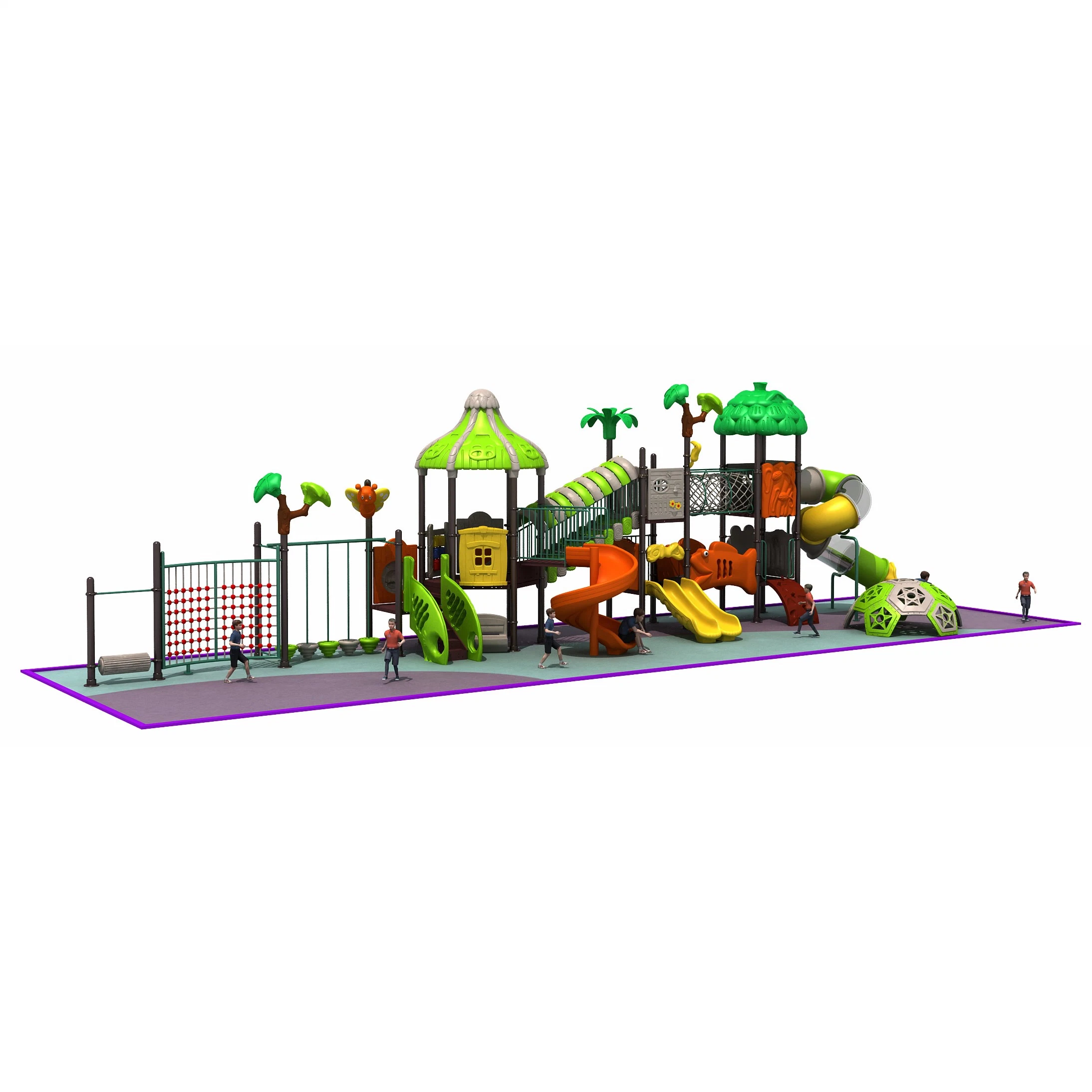 Customize Large Entertainment Fitness Multi-Function Children Outdoor Playground Plastic Slide