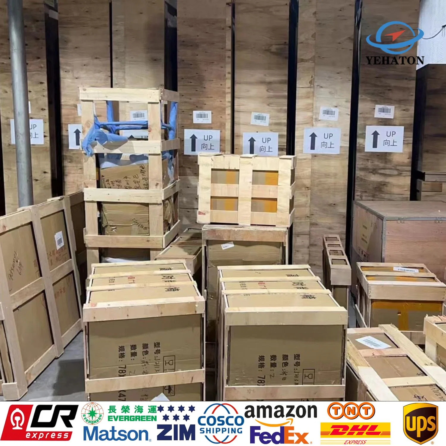 Fast Railway Train Freight Forwarder Combined Transport Shipping Agent UPS FedEx DHL Door to Door From China to UK France Germany USA Amazon Fba