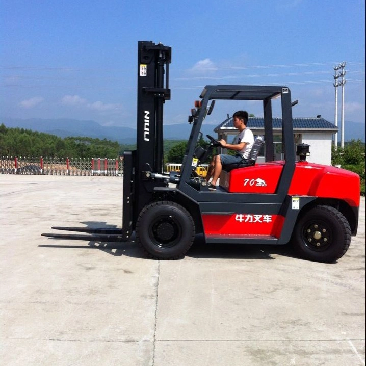 Niuli Heavy Duty 7 Ton Forklift Great Logistic Equipment Forklift Truck with Automatic Transmission