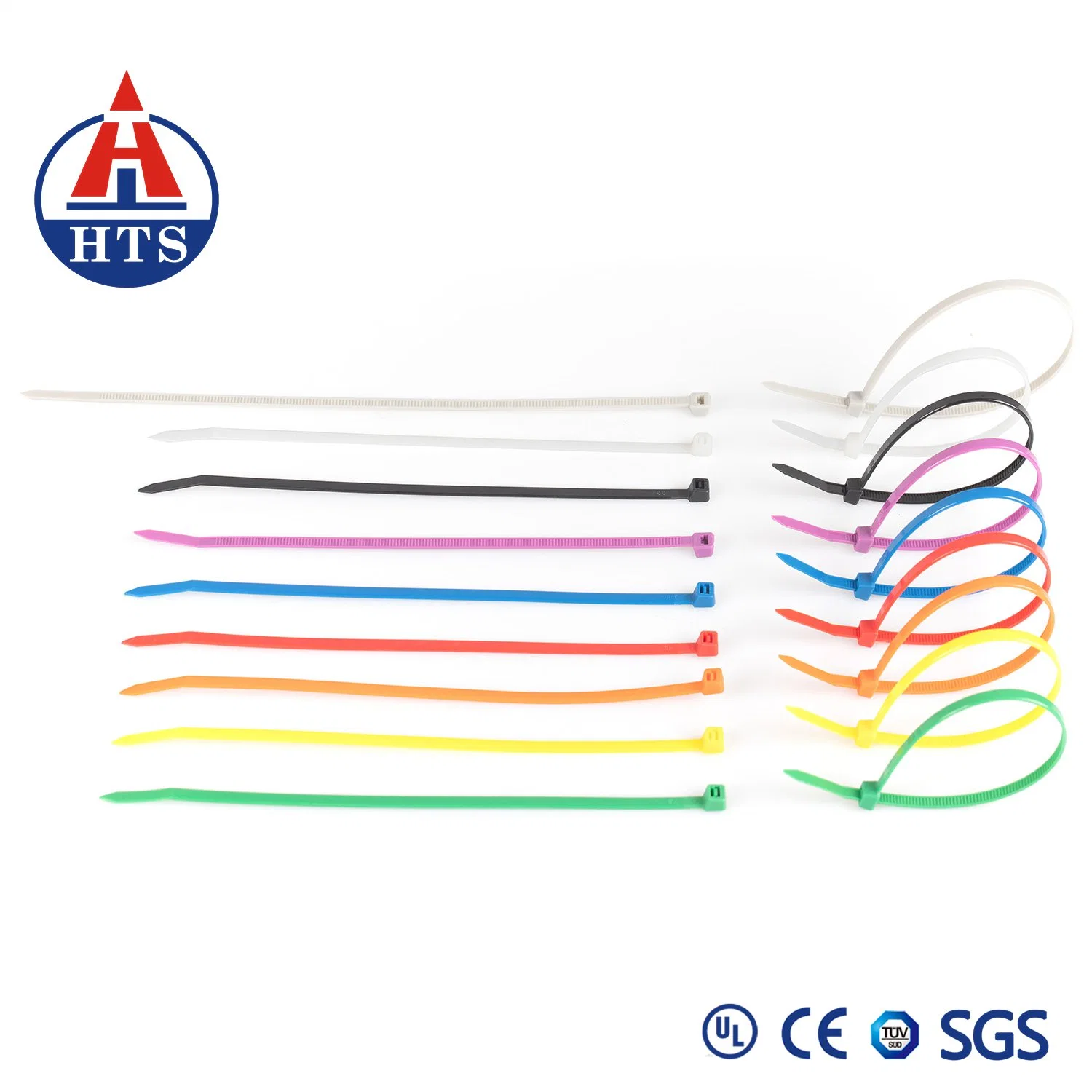 Serre-câbles en nylon plastique homologué ce REACH SGS 7.5*350 mm