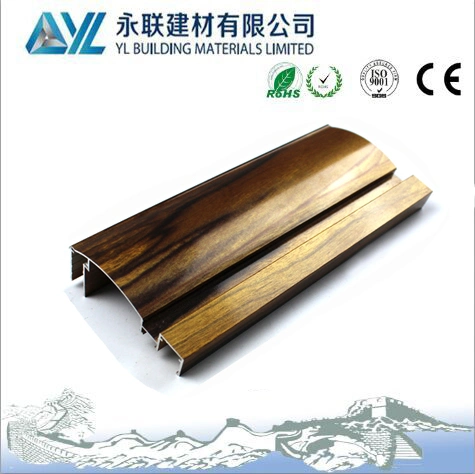 Wood Grain Finished Extrusion Aluminum Profile for Aluminum Window Frame