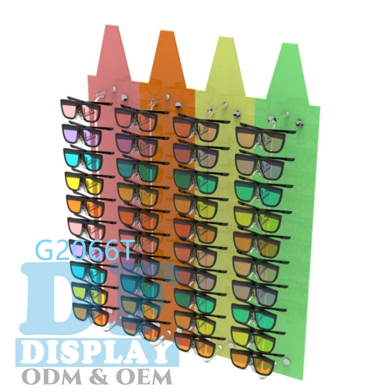 Acrylic Optical Shop Display Wall Mount Kids Eyewear Displays Optical Frames Exibition Display Acrylic Wall Display