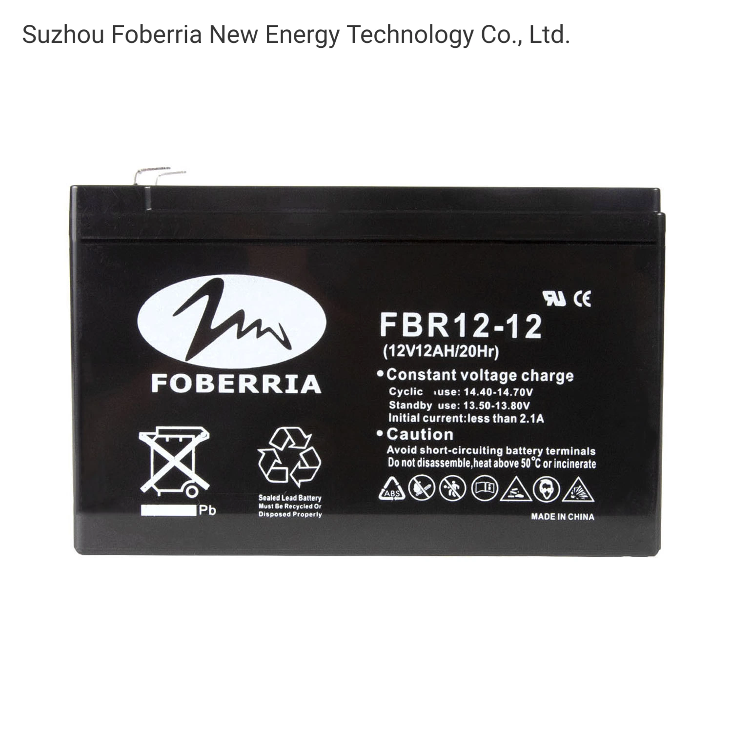 Factory 12V12ah Sealed Acid Battery Small Size VRLA Battery Rechargeable Maintenance Free