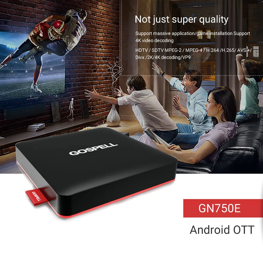 Android 7.0 TV Box Ott Set Top Box 4K