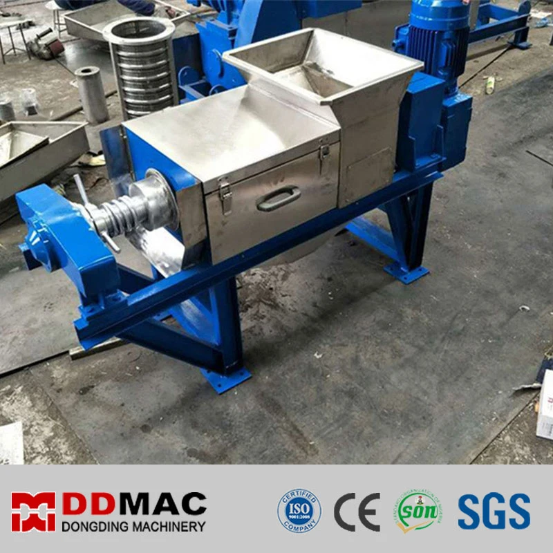 Double Screw Filter Press Forage Dewatering Machine Grape Ginger Juice Extractor