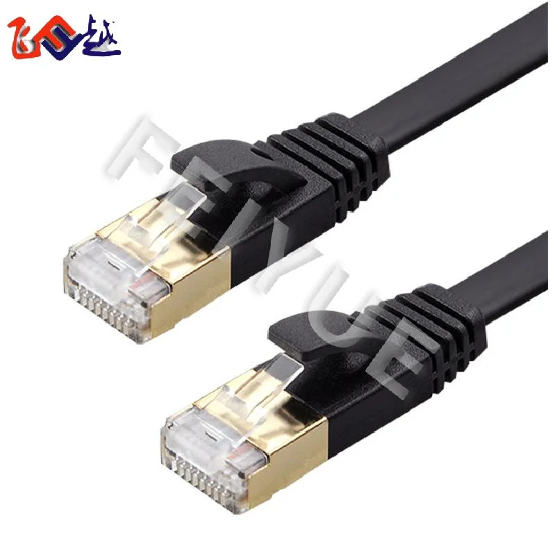 RJ45 cable de conexión Ethernet STP FTP Cat7 plano de red LAN Cable