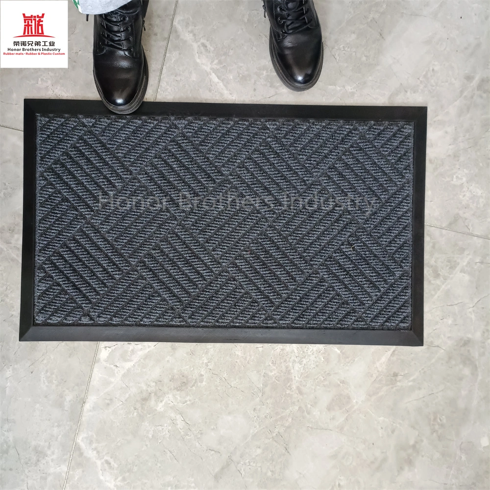 Doormats for Every Environment-Clean Shoe Soles Entrance Door Carpets, Black