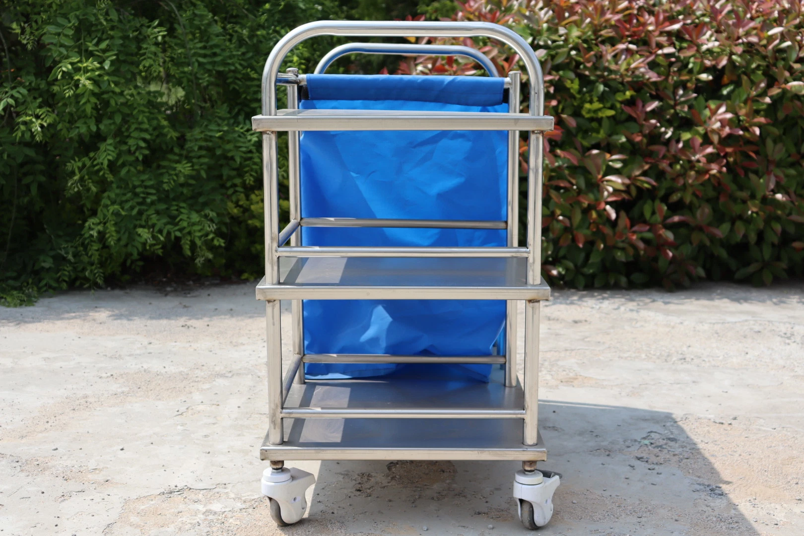 Hospital Equipment Stainless Steel Dirt Trolley Medical Nursing Cart Hospital Equipment