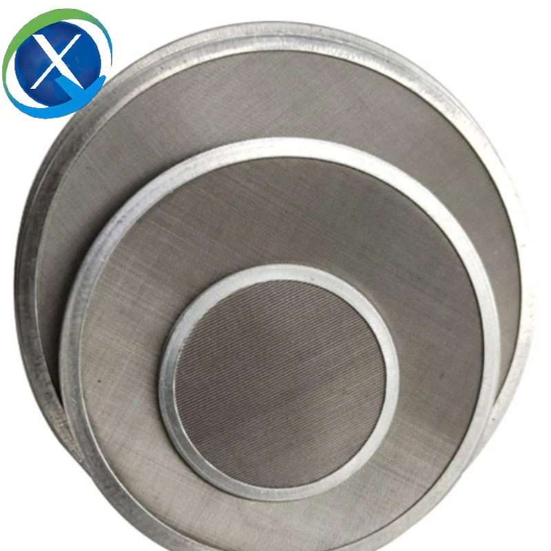 Stainless Steel 304 Double Layer 50 70 100 150 Micron Spot Welding Wire Mesh Filter Discs