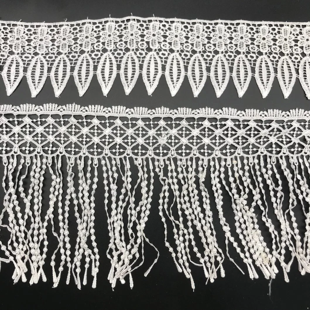 Polyester Cotton Chemical Lace Embroidery Fabric Trim for Home Textile Wedding Dress Garment Accessories