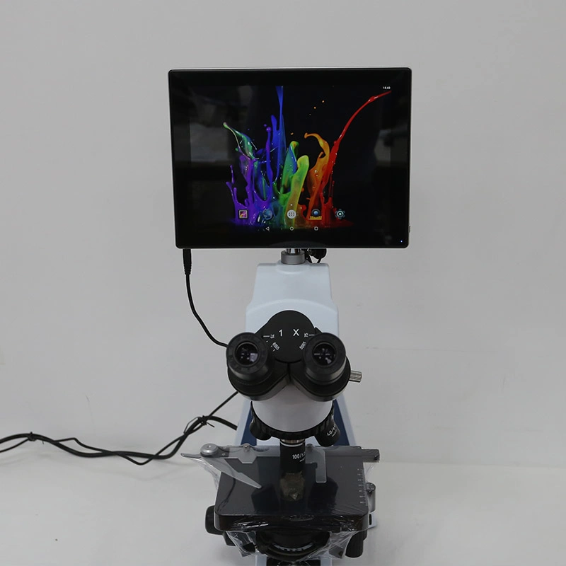 Биобаза цифровая с ЖК-экраном Бинокулярная головка микроскоп