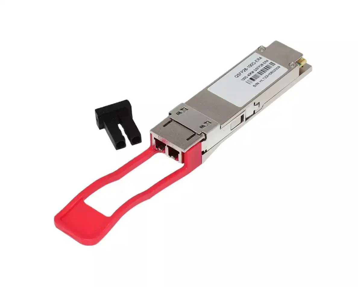 Qsfp28 100g Er4 40km Qsfp 1310nm LAN Wdm LC Duplex SMF Dom