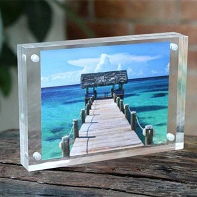 Custom Design 82X56mm Picture Frame Cadre Photo Frames for Pictures Acrylic Photo Frame Creative Mini Marco Foto Porta Retrato Homedecor