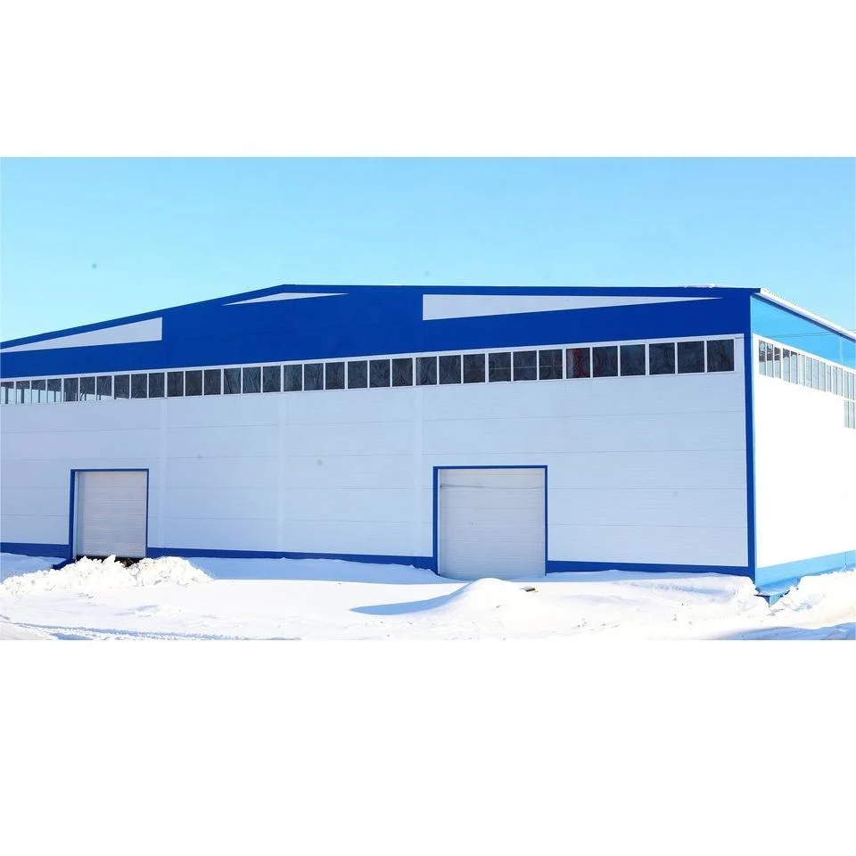 Prefabricated Cold Storage Metal Frame Light Sandwich Panel Prefab Building Structure Turnkey Heavy Workshop Paint Galvanized Steel Construction Warehouse