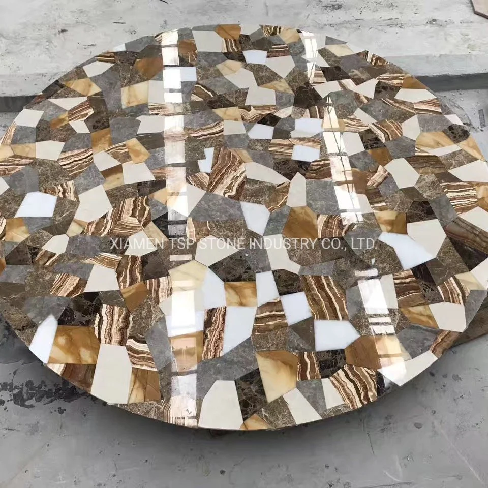 Hot Sale Granite/Marble Stone Round Coffee/Dining Table Top for Restaurant Table Furniture