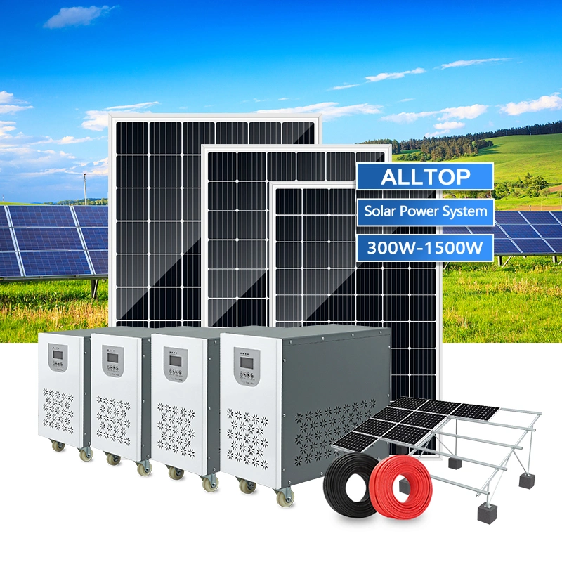 Alltop Inversor de Onda Sinusoidal de Alta Calidad para Red de Energía Solar y Eólica de 3 Fases para Banco de Baterías de 1kw 2kw 3kw 5kw 6kw en Sistema de Energía Solar Conectado a la Red.