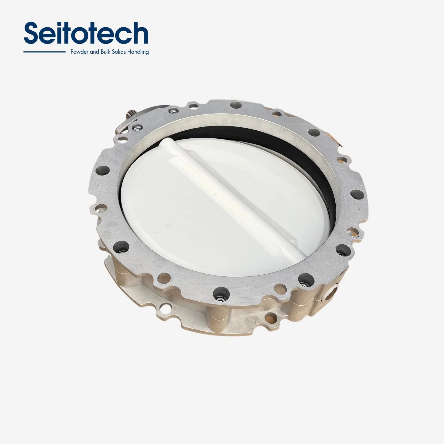 DN100 150 200 250 300 Special Aluminum Alloy Dust Butterfly Valve for Cement Pneumatic Powder Butterfly Valve