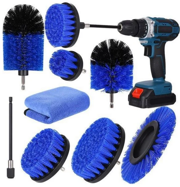 8 PCS Set Washing Car Disc Brush Scrubbing Power Drill Tools Bathroom Kitchen Cleaning Car Brush