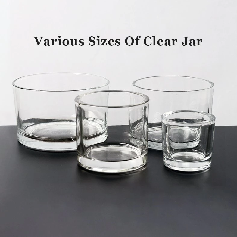 Huajing Wholesale/Supplier Luxury Custom Empty Matte Black Candle Holder Glass Candles Jars with Wooden Lids in Bulk