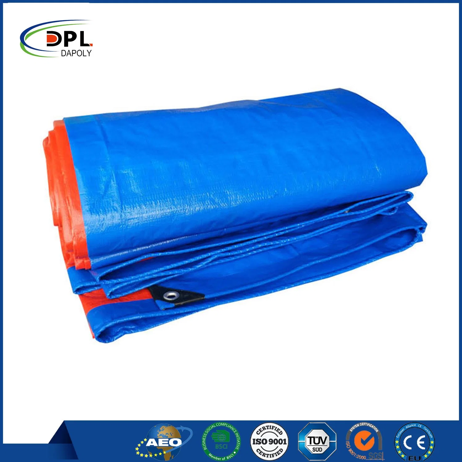 Manufacturer Blue PE Tarpaulins Cars Heavy Duty Poly Tarp Covers Waterproof Orange Camping Tarpaulin Roll Sun Shade Tarpaulin Hot for Selling