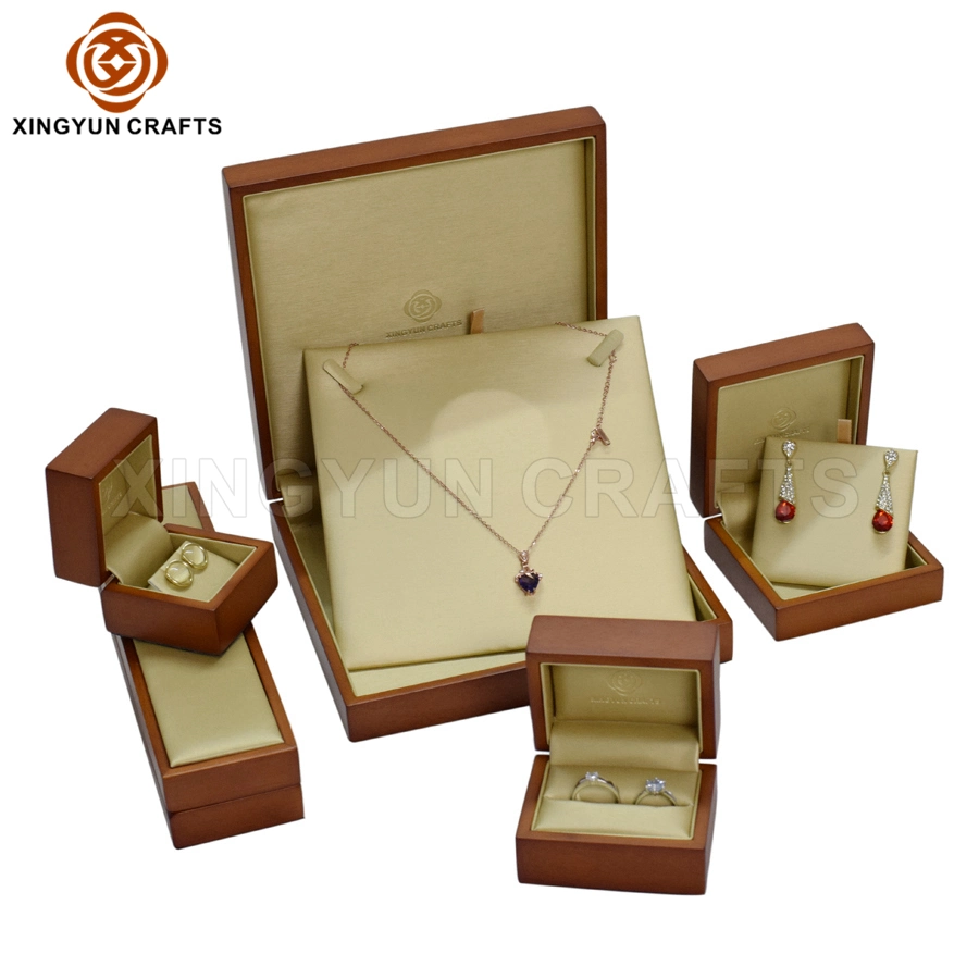 Hot Sale Custom Logo Wooden Jewelry Packaging Box Lacquer Wood Packing Jewel Gift Display Box Gift Storage Box