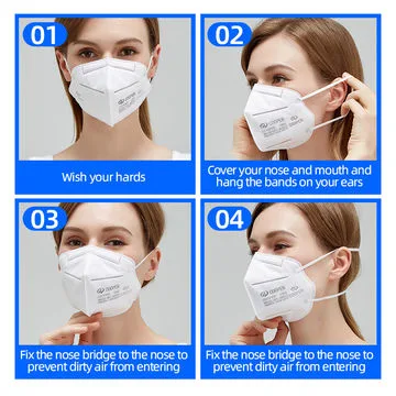 Ffp2 Kn95 N95 Face Mask with Vent Valve Medical Surgical Flu Virus Bacteria Earloop Face Mask