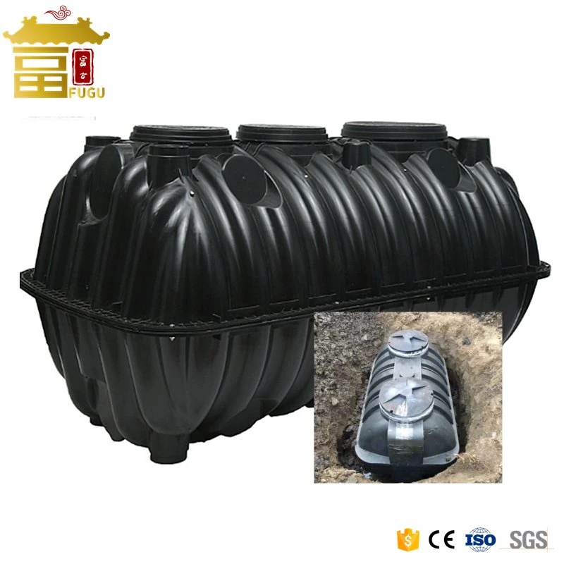 HDPE Disassemble Household Bio Underground Three Chamber Septic Tank