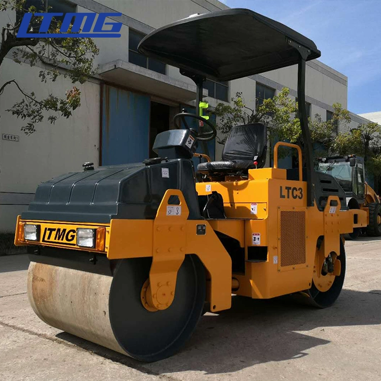 Ltmg Mini Doble de un solo tambor Vibratorio Asphalt 1 Ton 2 Ton 3 rodillo de carretera de tonelada