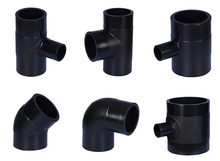 Butt Fusion Equal Tee HDPE Pipe Fitting for Connecting Pipe