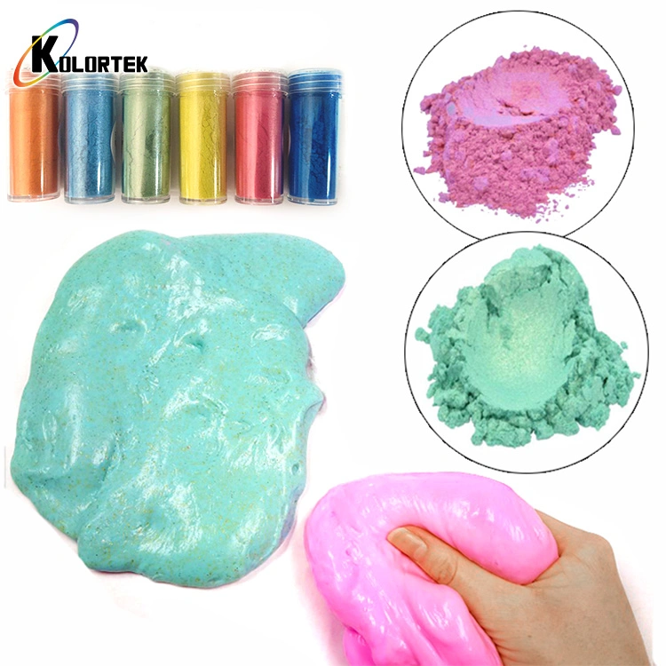 اللون اللؤلؤي المخضب المخضب Schimmer Mica Epoxy Resin Smily Pigment Pearl مسحوق الميكا