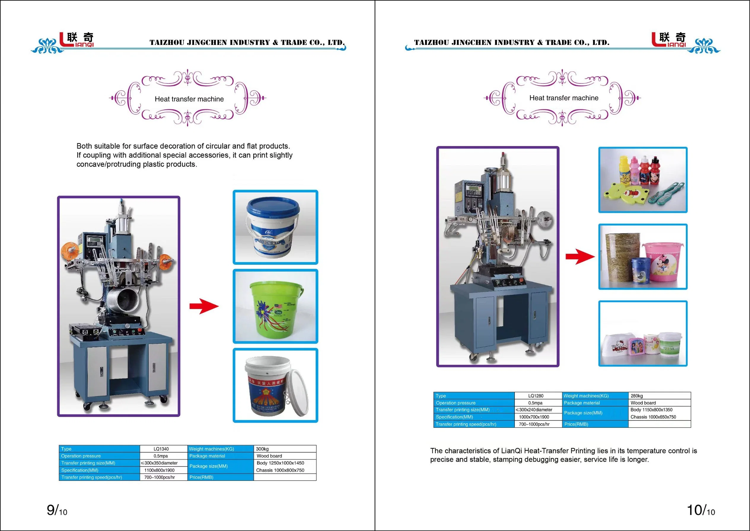 Heat Transfer Machine in Flat Printing (LQ1340)