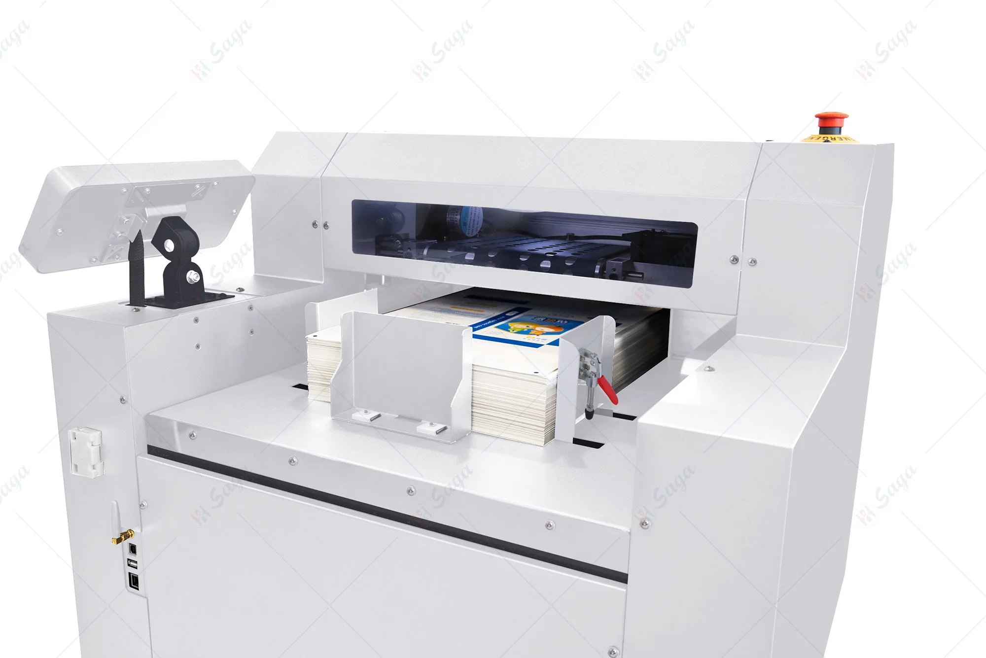 Saga CCD Digital Creasing Tool Adsorbed System Public Decoration Cardboard After Printing Packaging Qr Mode for Cardboard Auto Feeding Flatform