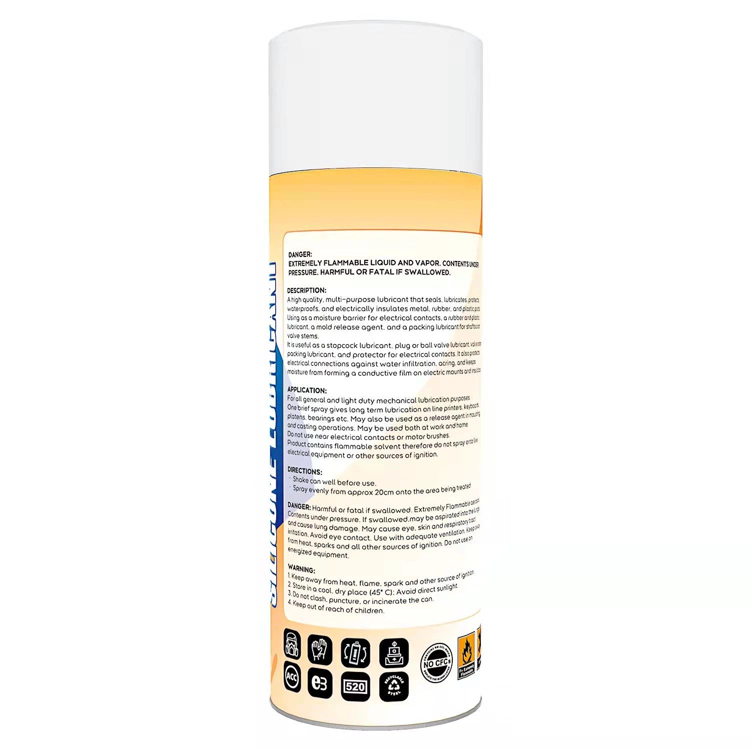 Silicone Lubricant Spray Lubricant Oil Aerosol Lubricant Spray