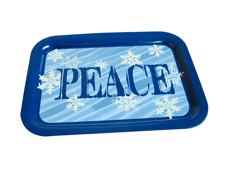 Rectangular Biscuit Box Tin Can Sealing Lid Can Be Customized Size Lid with Handle Metal Tray