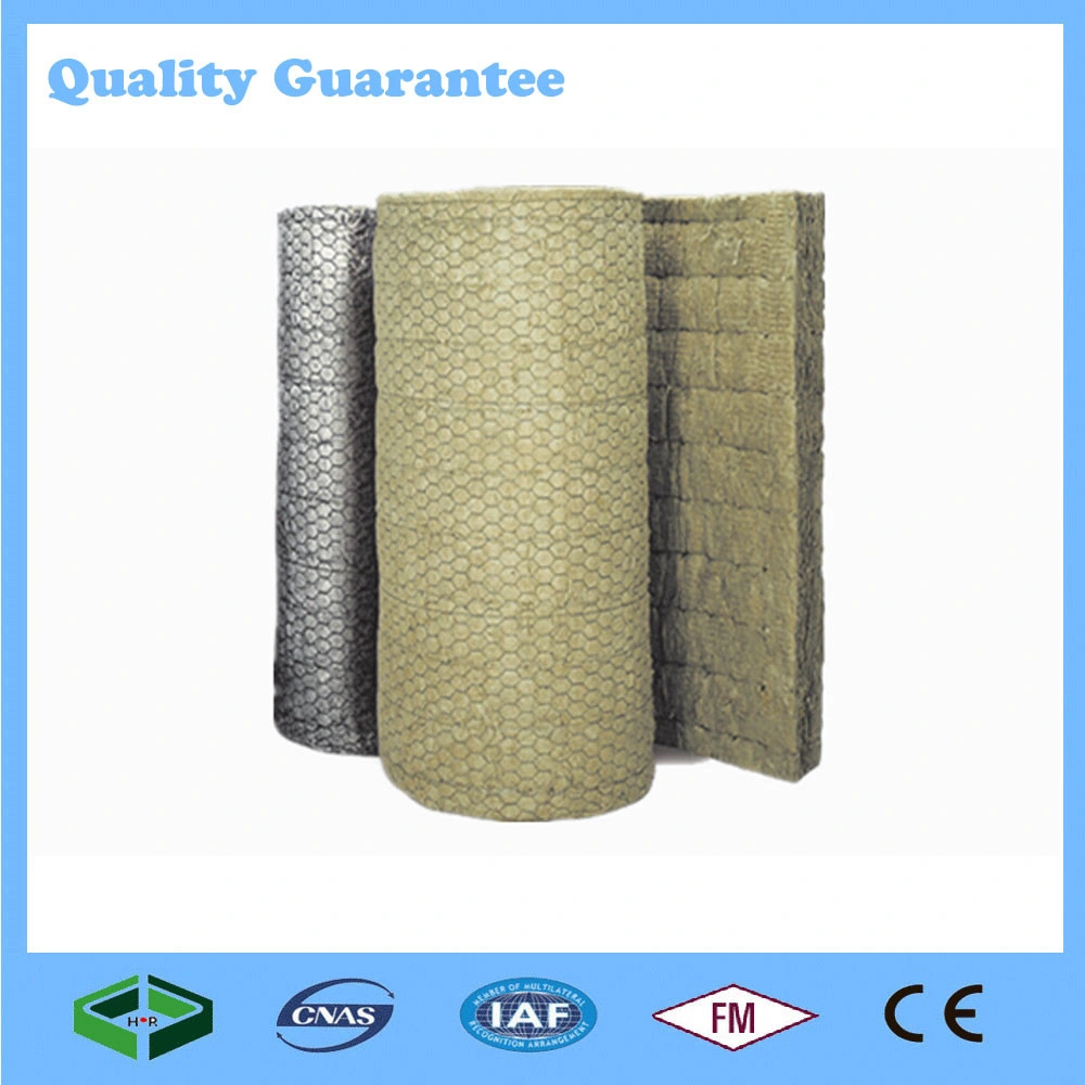 Thermal Heat Insulation Rock Wool, Rock Wool Blanket/Roll Building Material